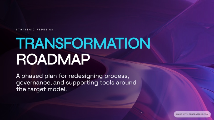 Transformation Roadmap Example