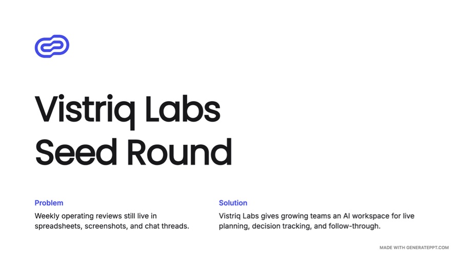 Seed Round Deck Example