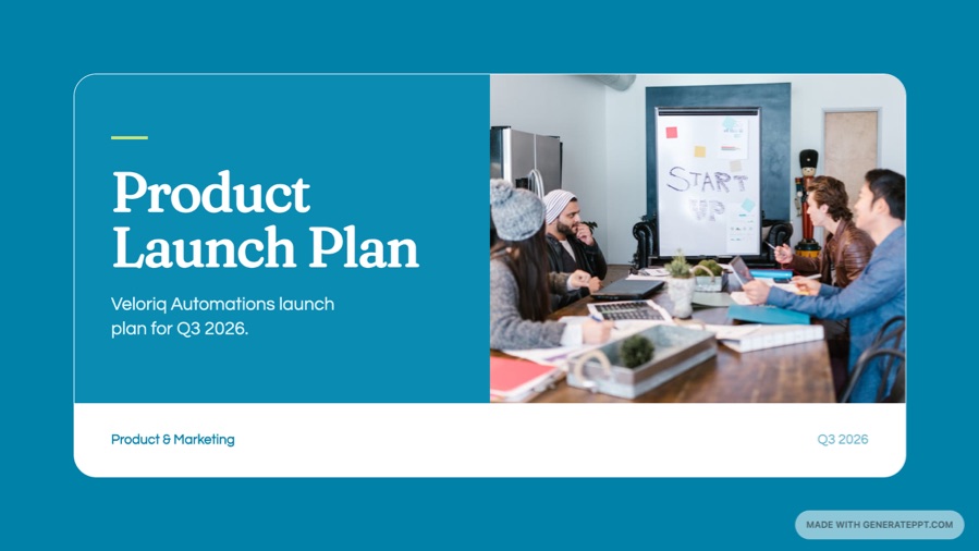 Product Launch Plan Example