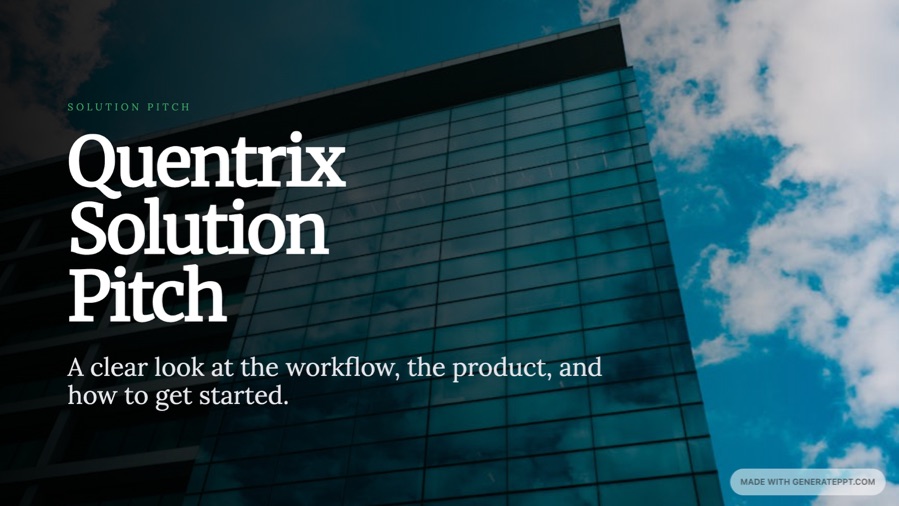 Solution Pitch Deck Example